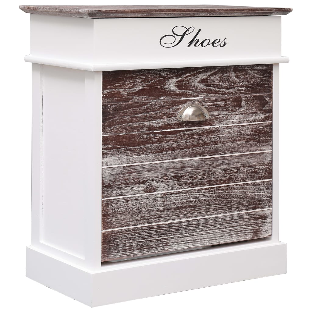 Botník Šedý 50 X 28 X 58 Cm Dřevo Pavlovnie