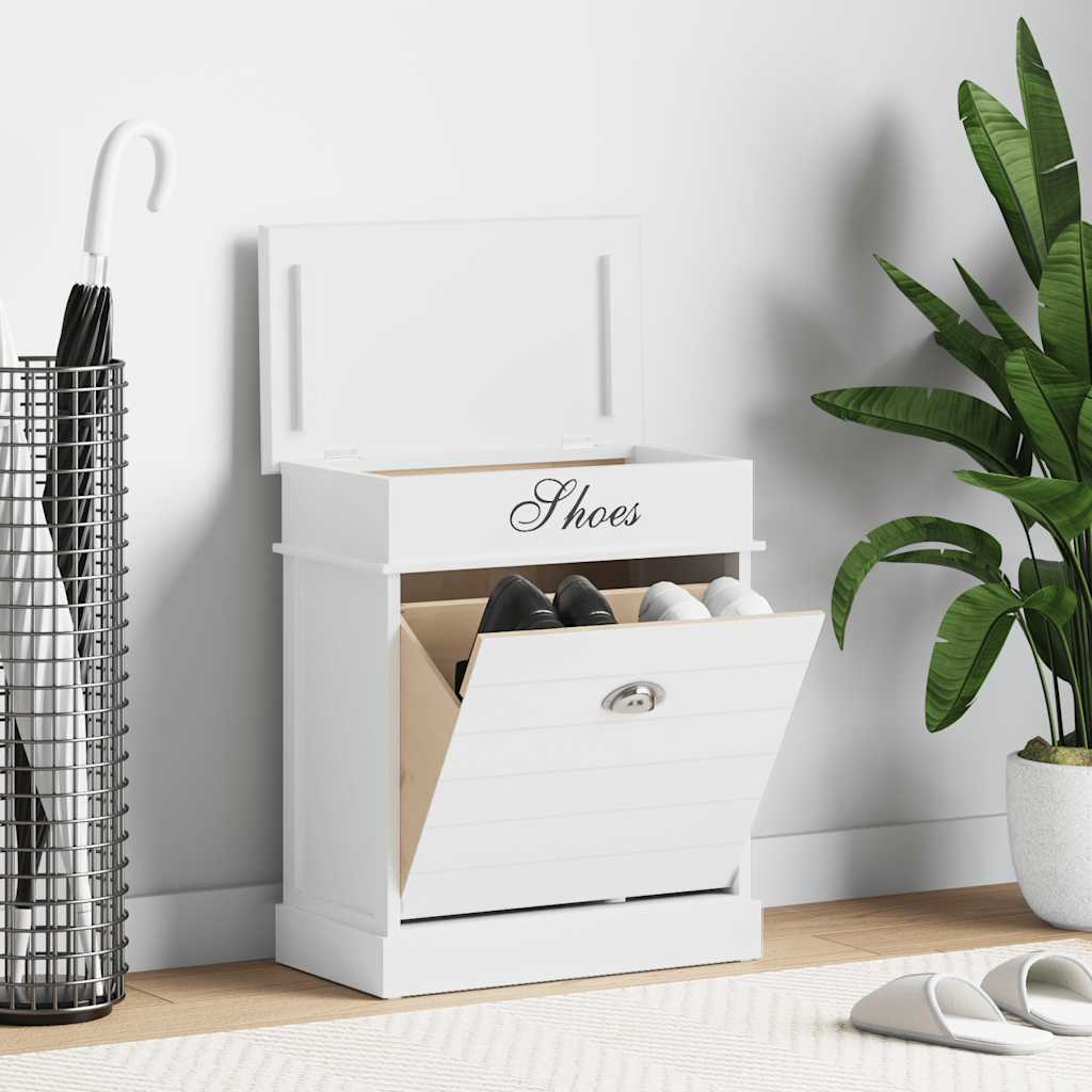 Botník Šedý 50 X 28 X 58 Cm Dřevo Pavlovnie