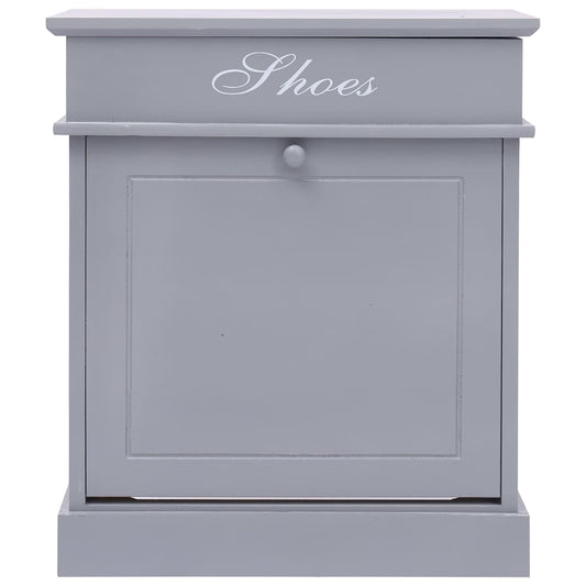 Botník Šedý 50 X 28 X 58 Cm Dřevo Pavlovnie