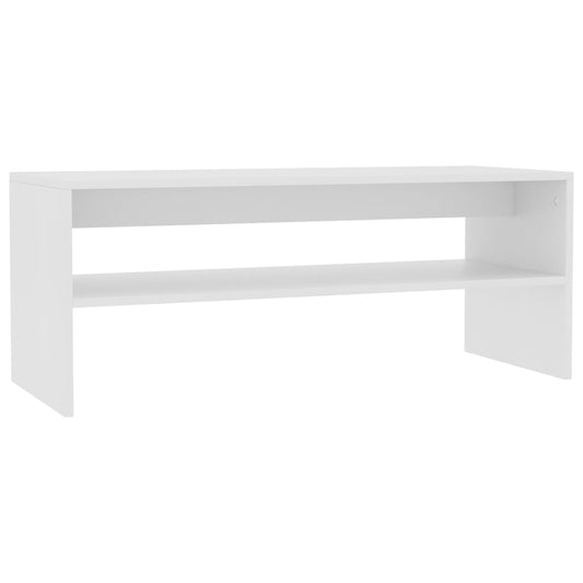 Konferenční Stolek Bílý 100 X 40 X 40 Cm Kompozitní Dřevo