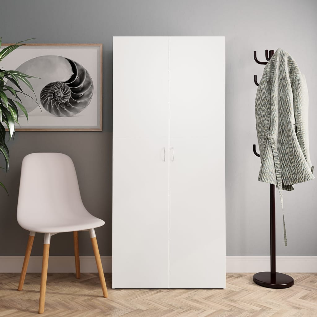 Botník Černý 80 X 35,5 X 180 Cm Kompozitní Dřevo