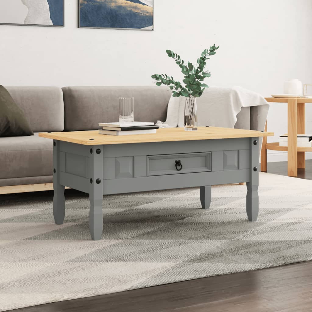 Konferenční Stolek Mexická Borovice Corona Bílý 100X55X44 Cm
