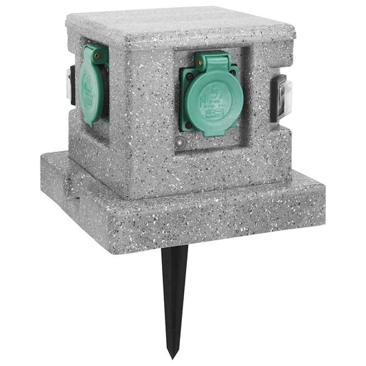 Zahradní Zásuvka Se Senzorem Stmívání Plast