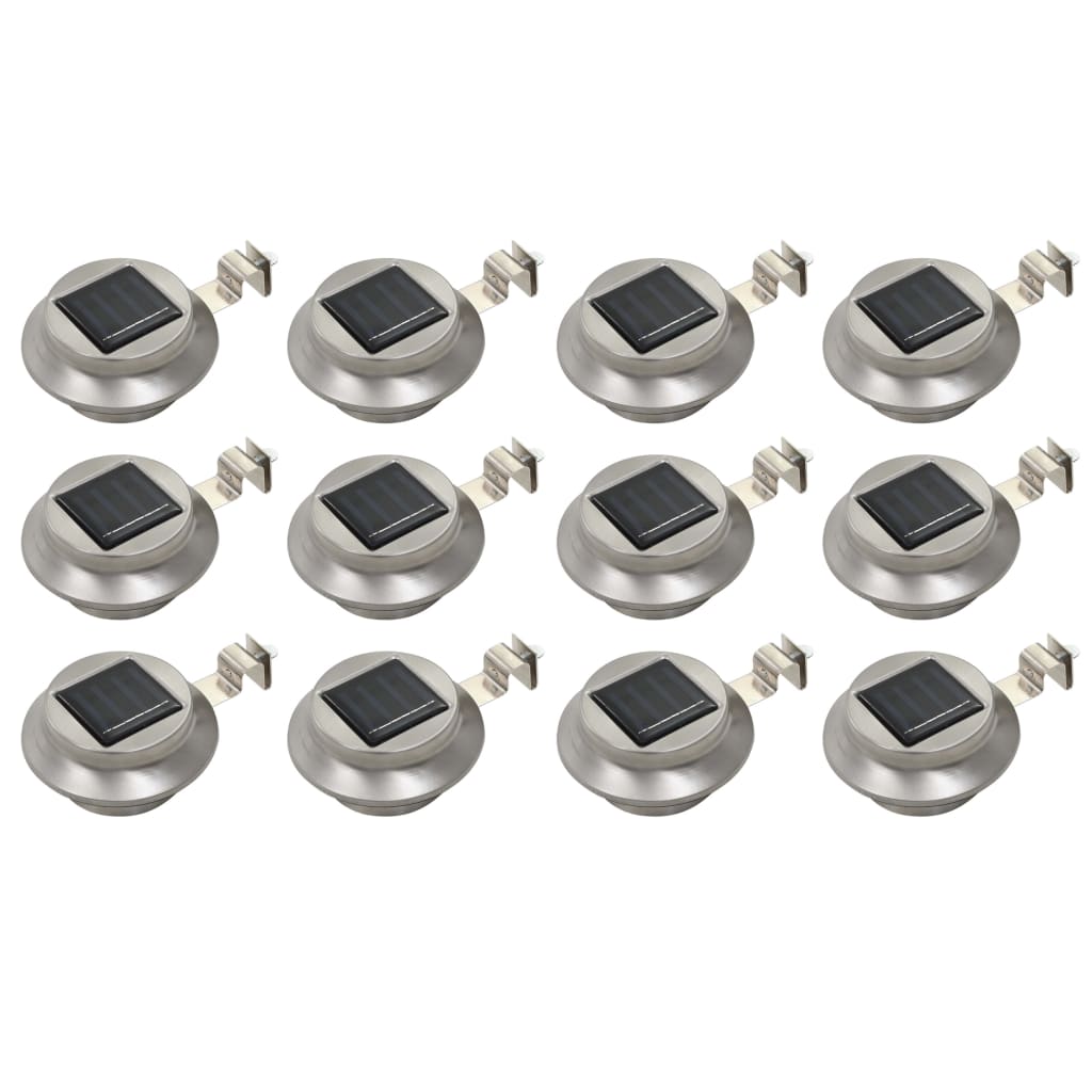 Zahradní Solární Lampy 6 Ks Led Kulaté 12 Cm Bílé