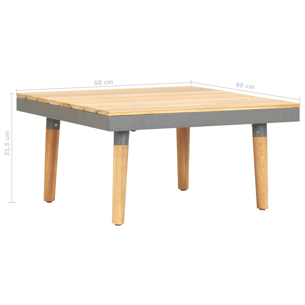 Zahradní Konferenční Stolek 60 X 60 X 31,5 Cm Masivní Akácie