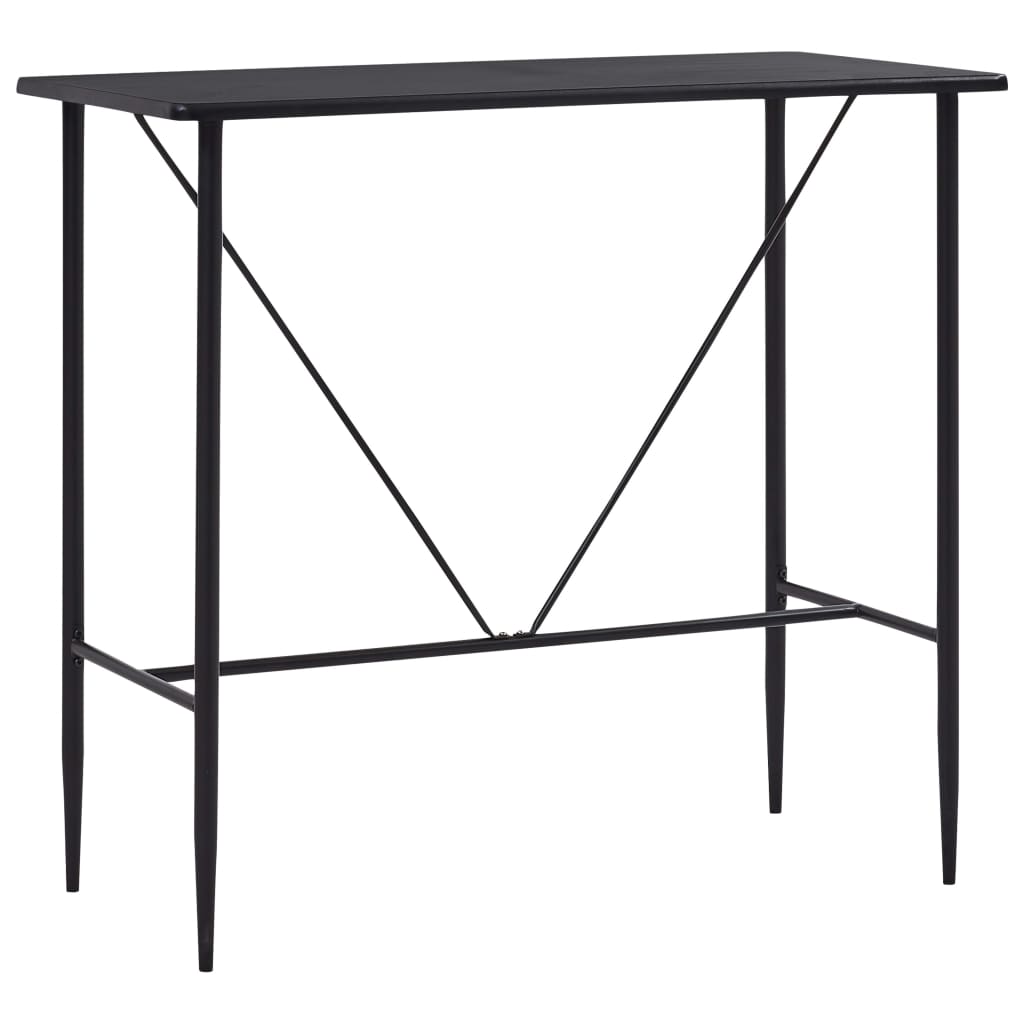 Barový Stůl Bílý 120 X 60 X 110 Cm Mdf