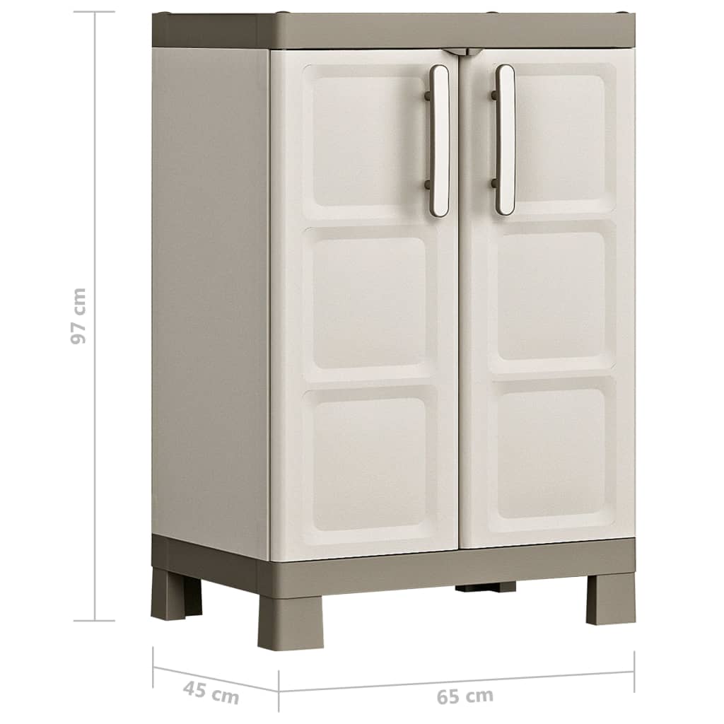 Keter Nízká Úložná Skříňka Excellence Béžová A Taupe 97 Cm