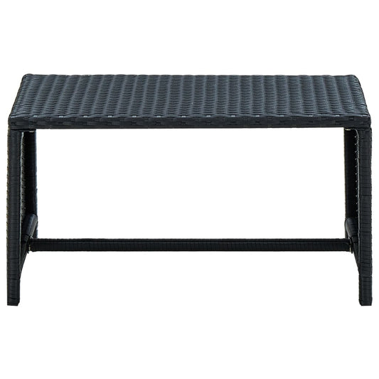 Konferenční Stolek Černý 70X40X38 Cm Polyratan