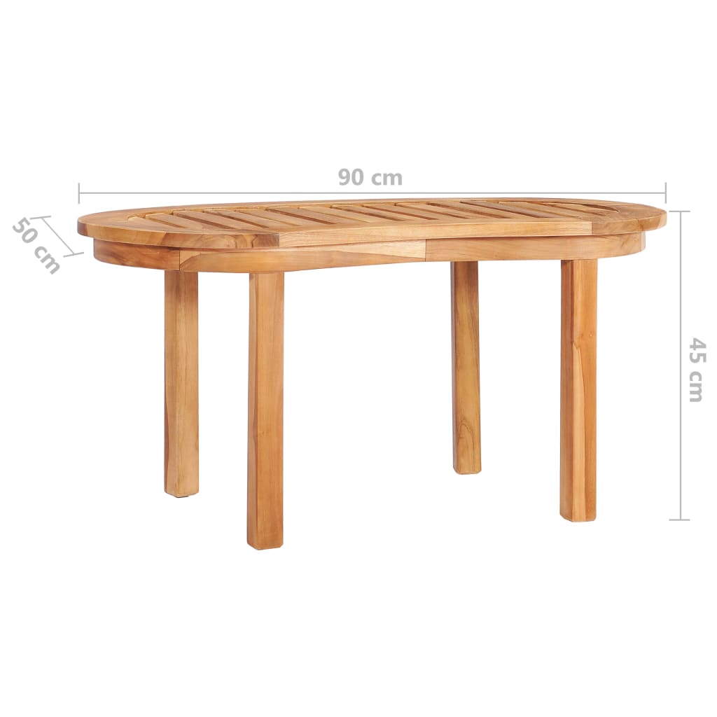 Konferenční Stolek 90 X 50 X 45 Cm Masivní Teakové Dřevo