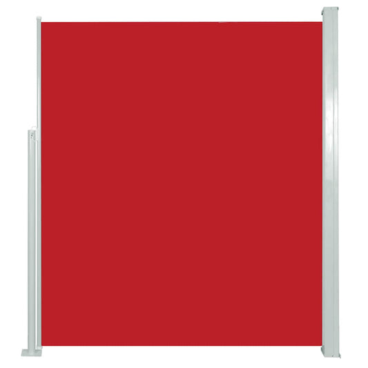 Zatahovací Boční Markýza/Zástěna Na Terasu 120 X 500 Cm Červená