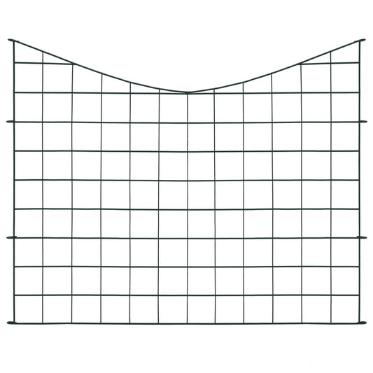 Zahradní Plot S Obloukem Dolů 77,5 X 64 Cm Zelený