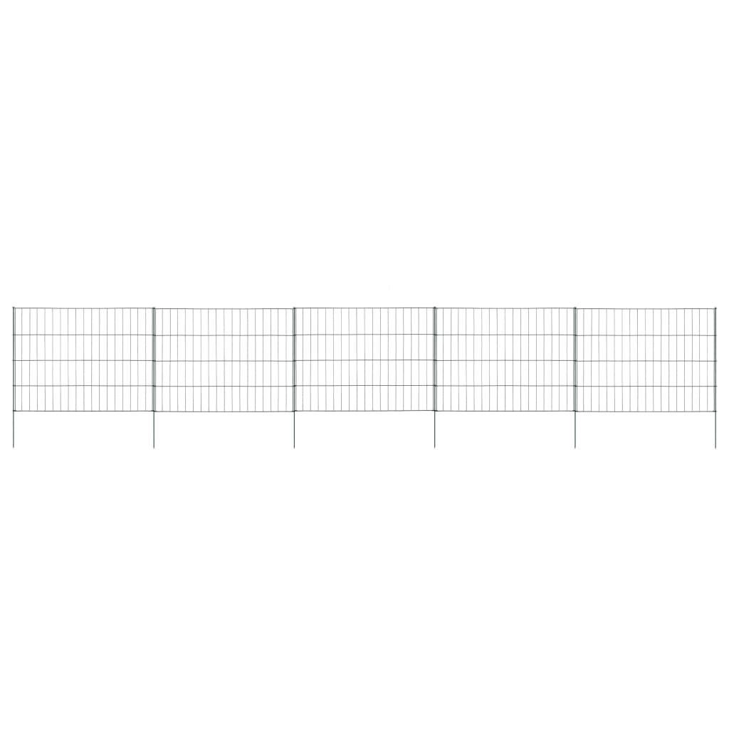Zahradní Plot S Obloukem Dolů 77,5 X 64 Cm Zelený