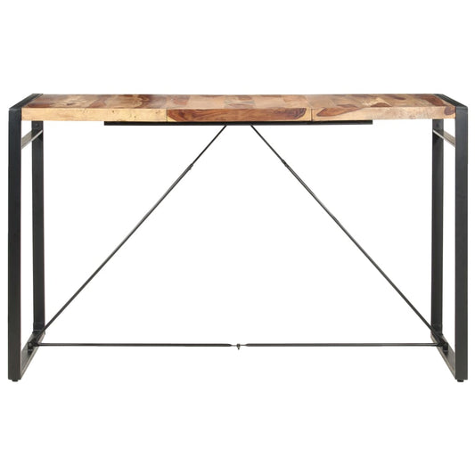 Barový Stůl 180 X 90 X 110 Cm Masivní Akáciové Dřevo