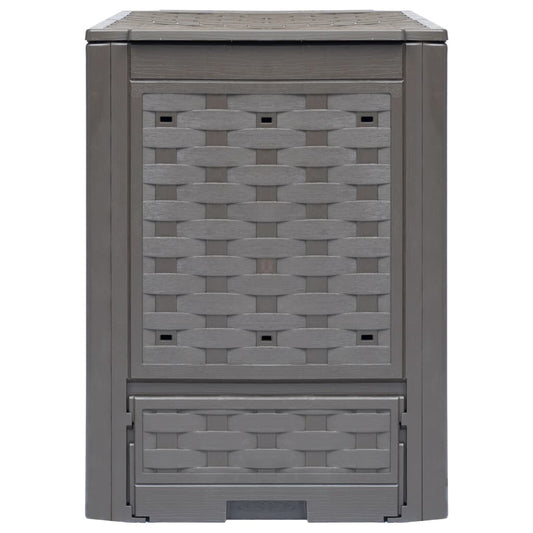 Zahradní Kompostéry 3 Ks Hnědé 60X60X83 Cm Plast Ratan