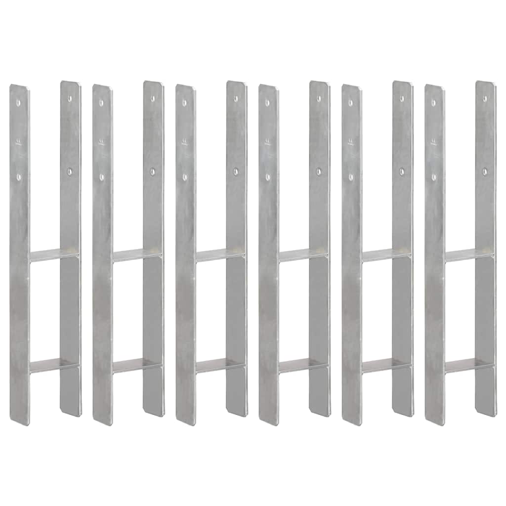 Plotové Kotvy 6 Ks Stříbrné Pozinkovaná Ocel