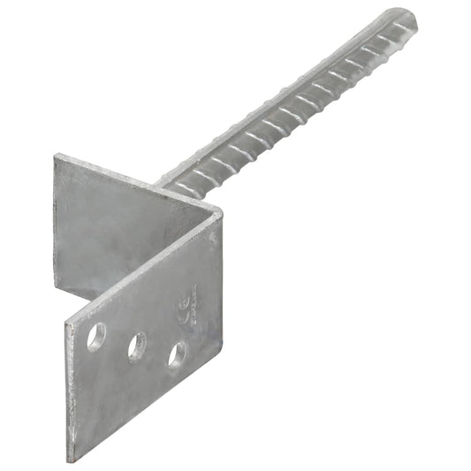 Plotové Kotvy 12 Ks Stříbrné 8X6X30 Cm Pozinkovaná Ocel