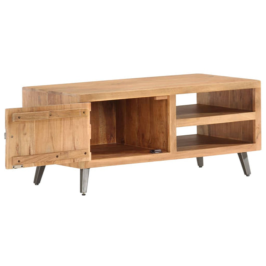 Konferenční Stolek 90 X 45 X 40 Cm Masivní Akáciové Dřevo