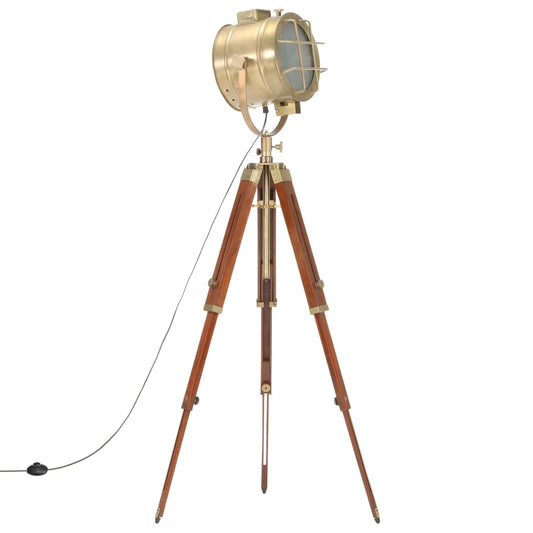 Stojací Lampa Na Stativu Masivní Mangovníkové Dřevo 165 Cm