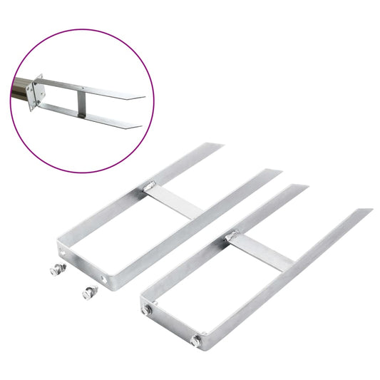 Kotevní Patky Pro Wpc Plot 2 Ks Ocel 40 Cm