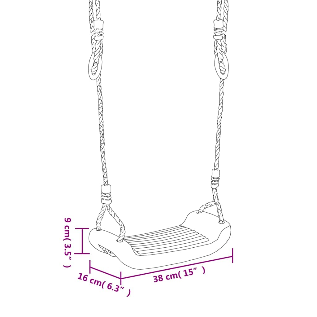 Houpačkové Sedáky S Lany 2 Ks Modré 38 X 16 Cm Polyethylen