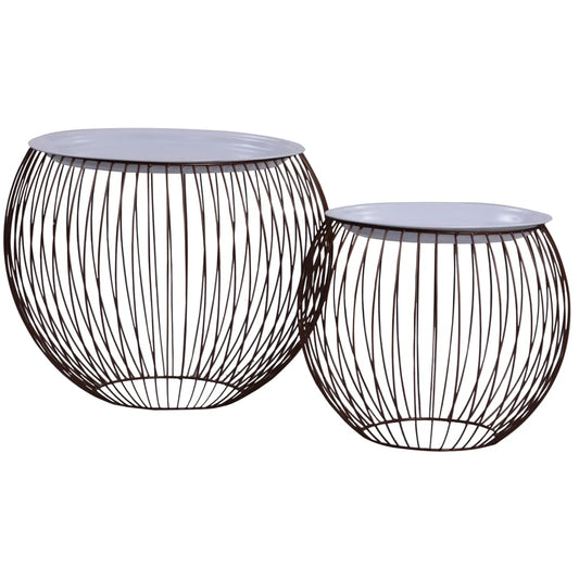 Konferenční Stolky 2 Ks Zlaté