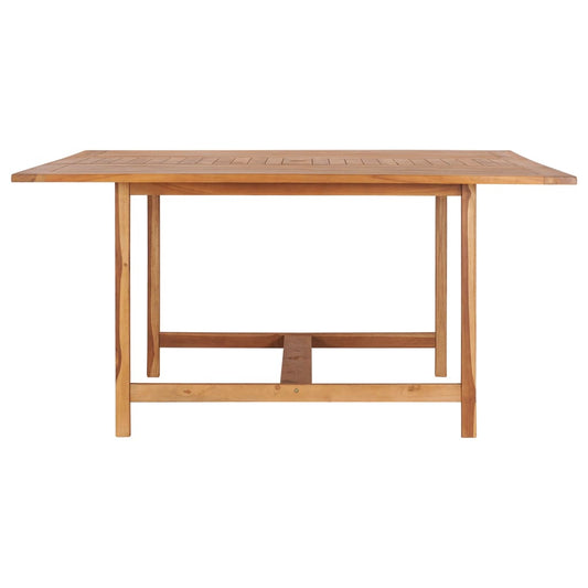 Zahradní Stůl 150 X 150 X 76 Cm Masivní Teakové Dřevo