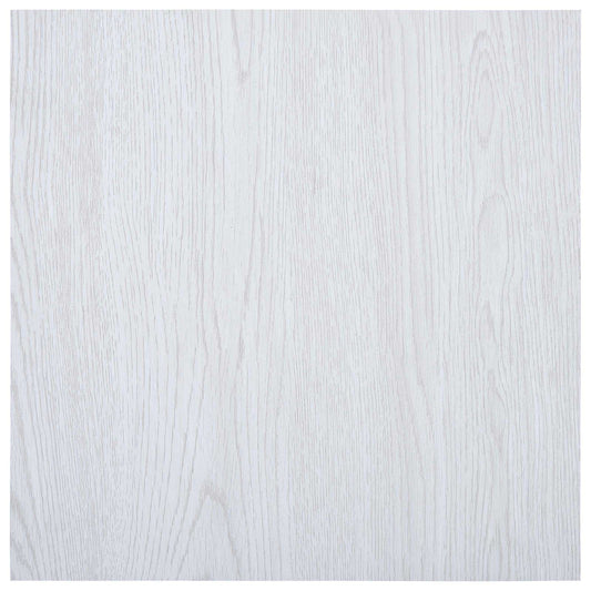 Podlahová Prkna 5,11 M² 55 Pcs Pvc Bílá Dřevo
