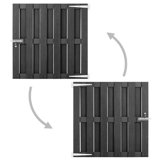 Zahradní Branka Wpc Šedá