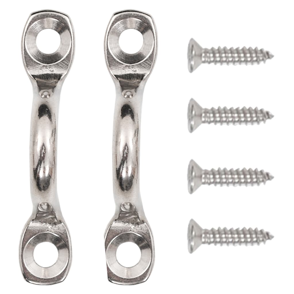 Popruhy Pro Bimini Stříšku 2 Ks Textil A Nerezová Ocel