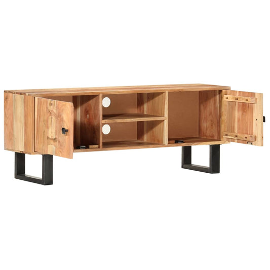 Tv Stolek 118 X 30 X 45 Cm Masivní Akáciové Dřevo