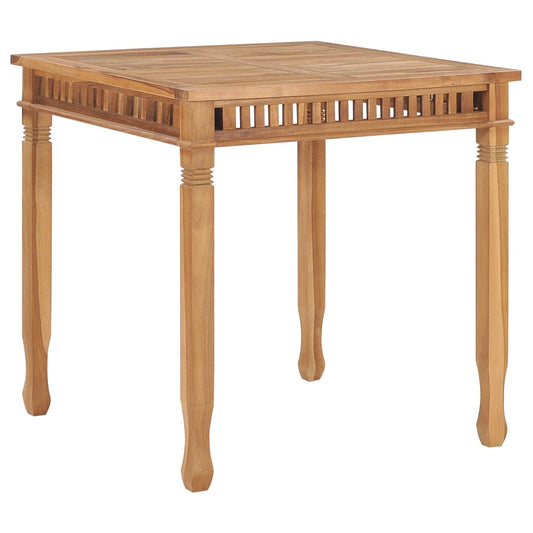 Zahradní Jídelní Stůl 80 X 80 X 80 Cm Masivní Teakové Dřevo