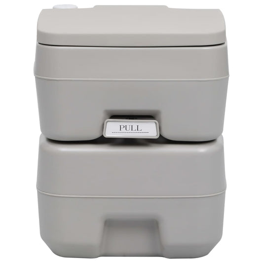 Přenosná Kempingová Toaleta Šedá 20+10 L