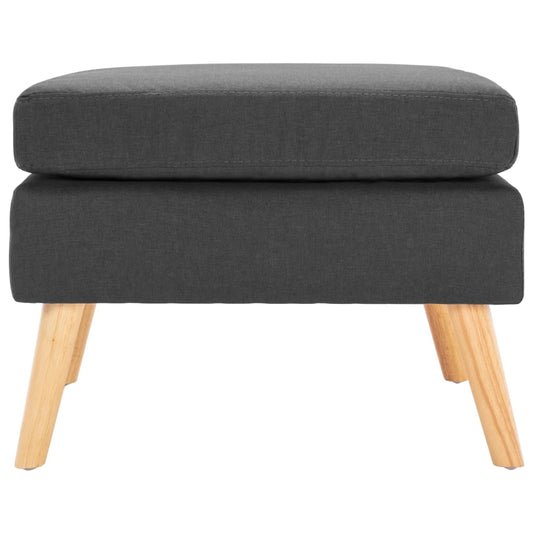 Podnožka Tmavě Šedá Textil