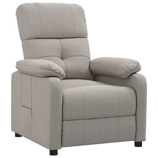 Polohovací Křeslo Taupe Textil