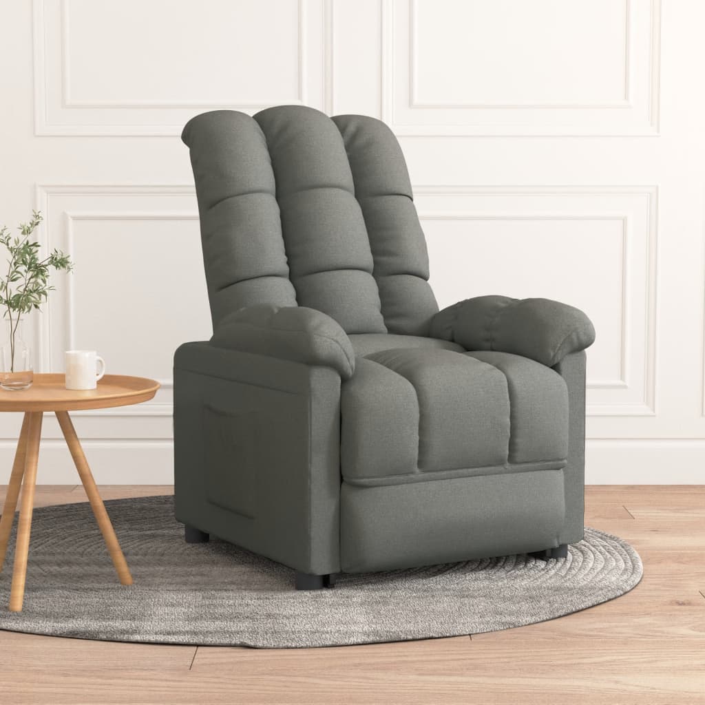 Polohovací Křeslo Hnědé Textil