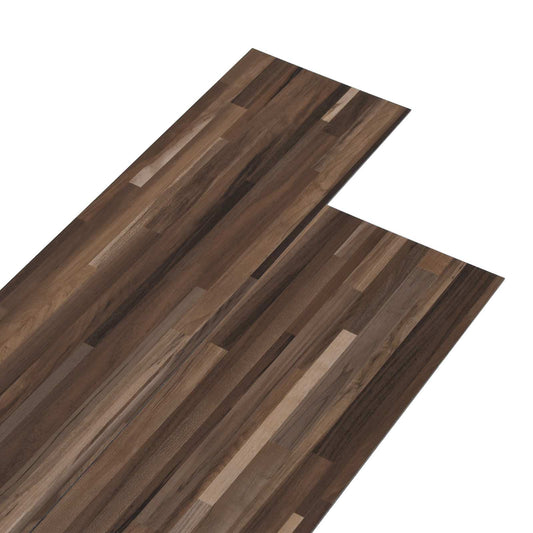 Podlahová Prkna 5,02 M² 36 Pcs Pvc Pruhovaná Hnědá