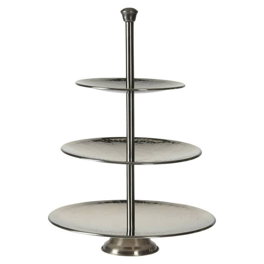 Excellent Houseware 3Patrový Servírovací Stojan 36,5 Cm Nerezová Ocel