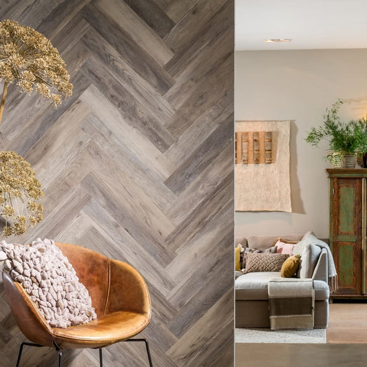 Wallart Nástěnné Panely Vzhled Dřeva Dub Barnwood Bělené