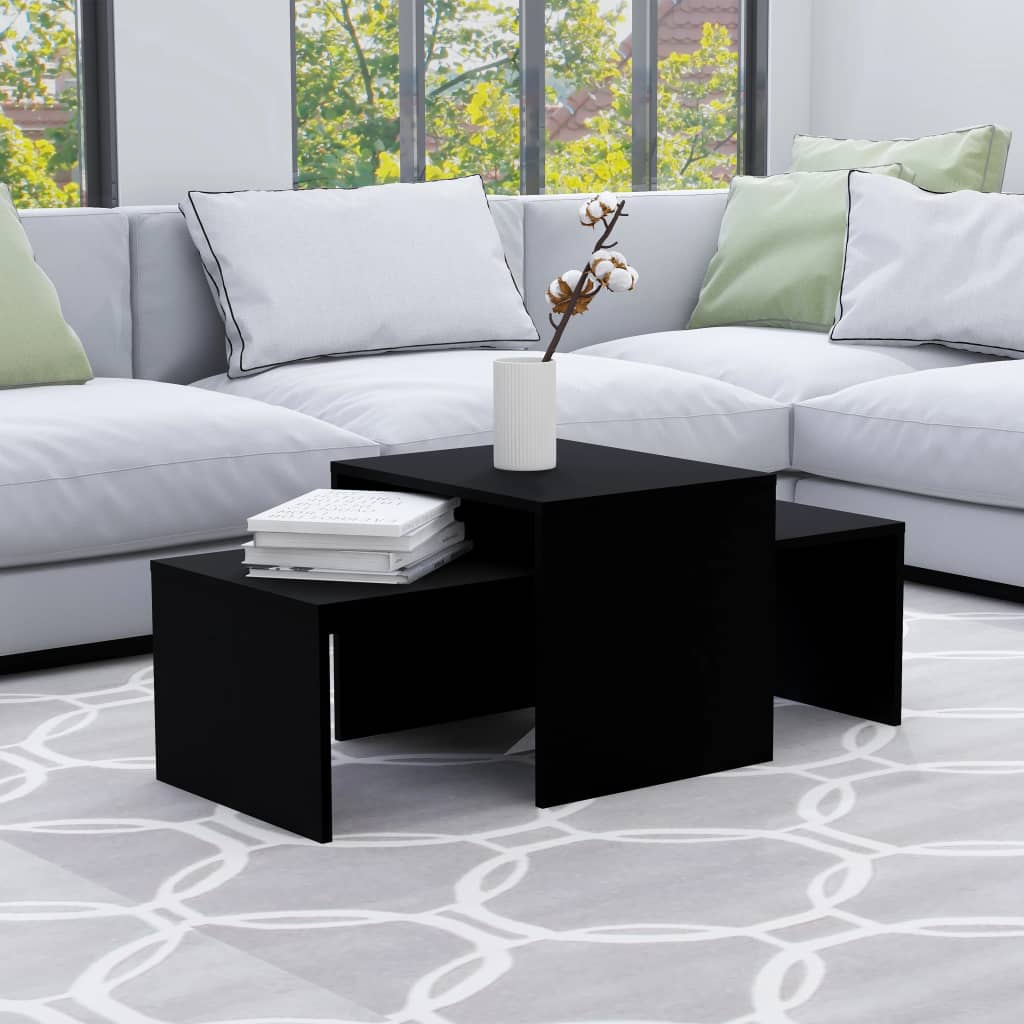 Set Konferenčních Stolků Bílý 100 X 48 X 40 Cm Kompozitní Dřevo