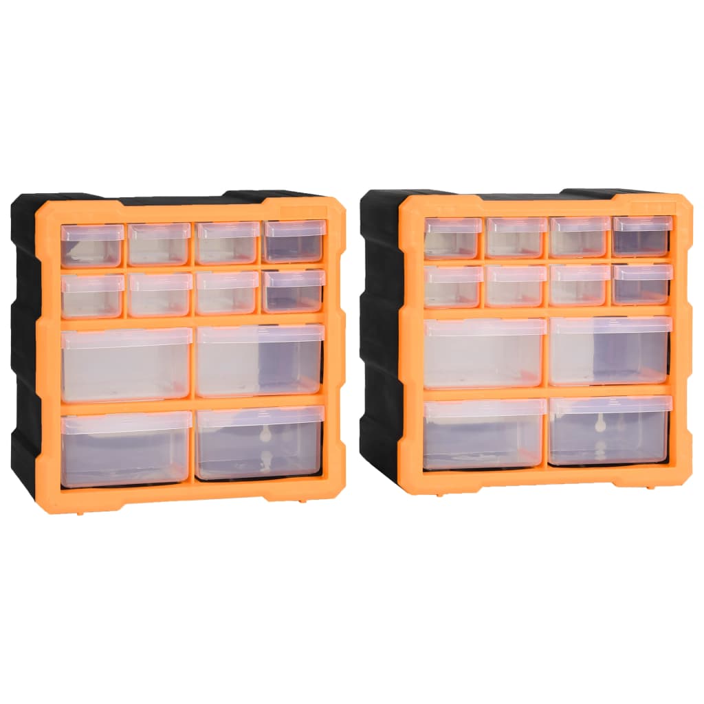 Organizéry S 12 Zásuvkami 2 Ks 26,5 X 16 X 26 Cm