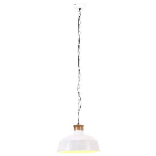 Industriální Závěsné Svítidlo 58 Cm Bílé E27