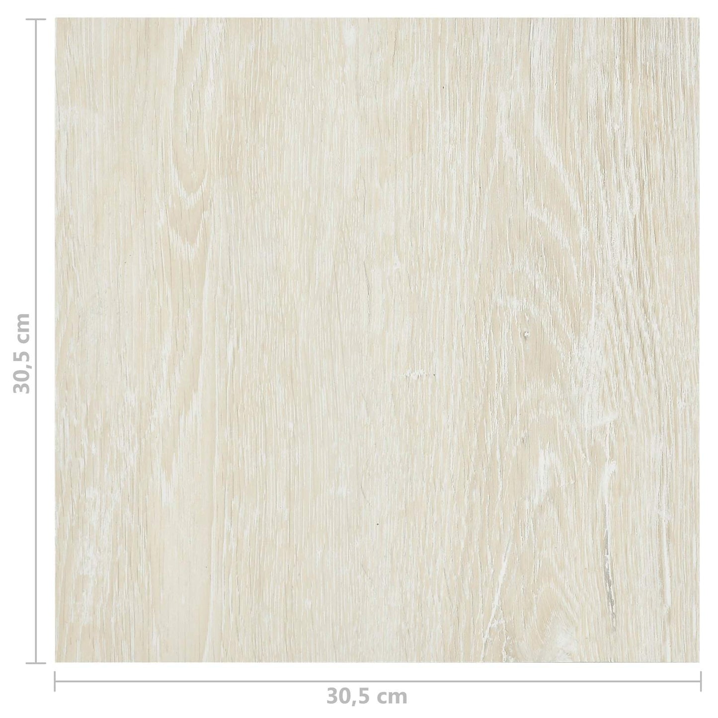 Podlahová Prkna 5,11 M² 55 Pcs Pvc Krémově Bílá