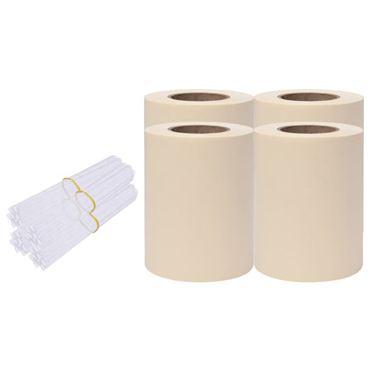 Stínící Plotové Fólie 4 Ks Pvc 35 X 0,19 M Krémové