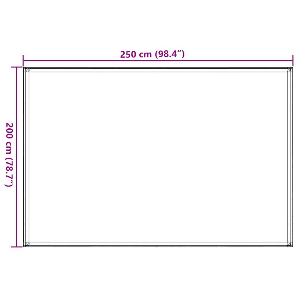 Koberec Do Stanu 250 X 200 Cm Modrý Hdpe