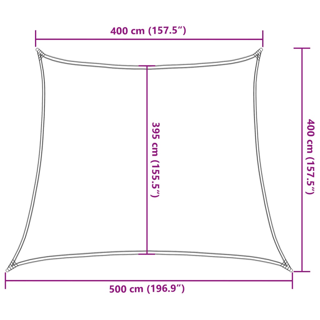 Stínicí Plachta 160 G/M² Béžová 4/5 X 4 M Hdpe