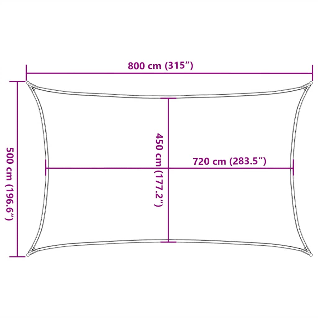 Stínicí Plachta 160 G/M² Červená Hdpe