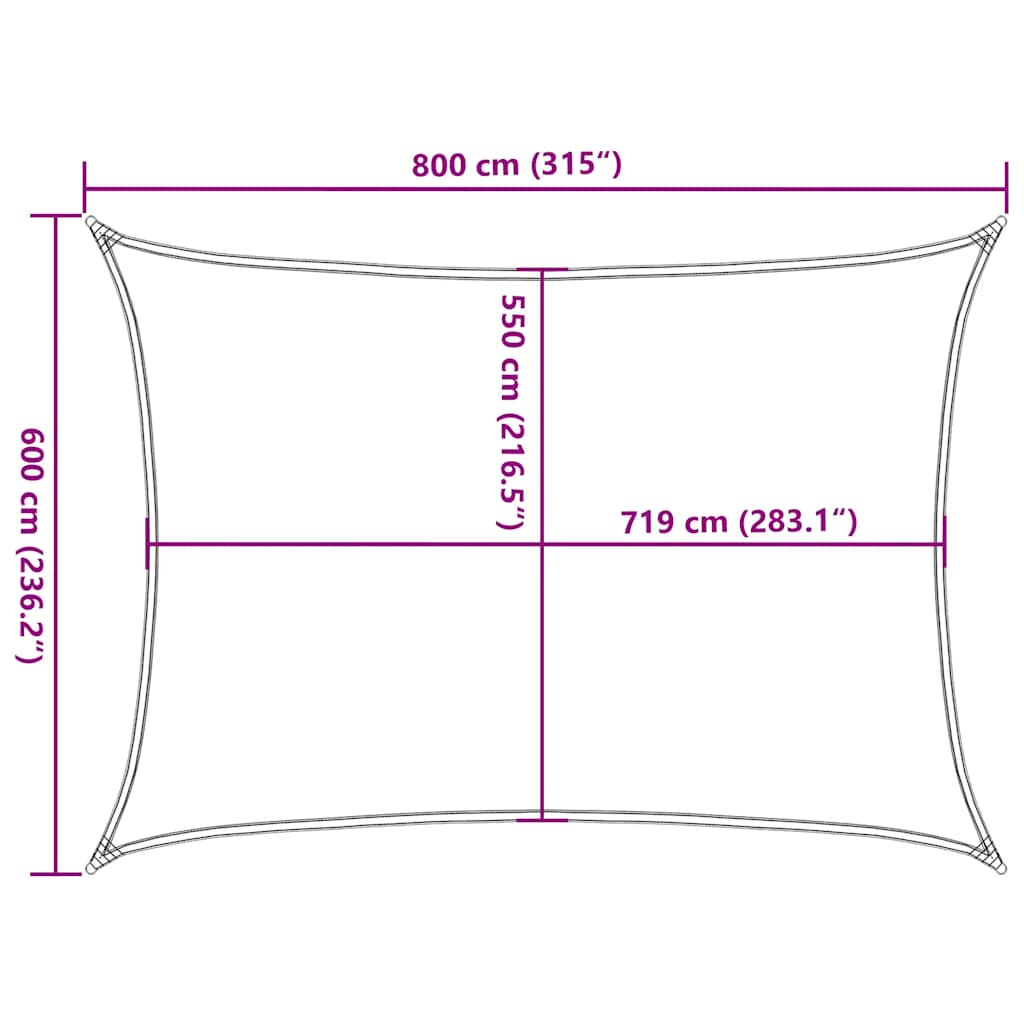 Stínící Plachta 160 G/M² Červená Hdpe
