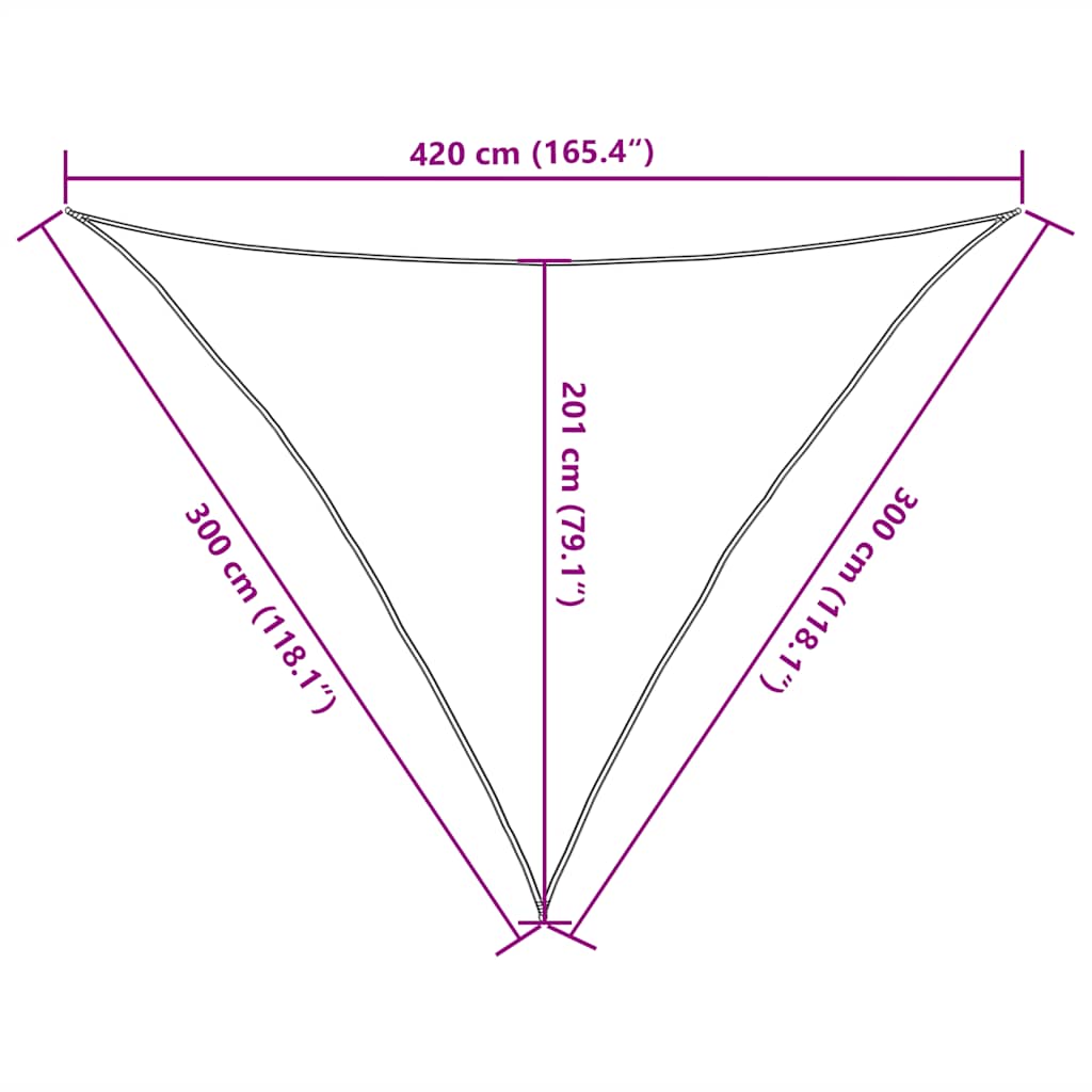 Stínící Plachta 160 G/M² 3 X 3 X 4,2 M Hdpe Oranžová