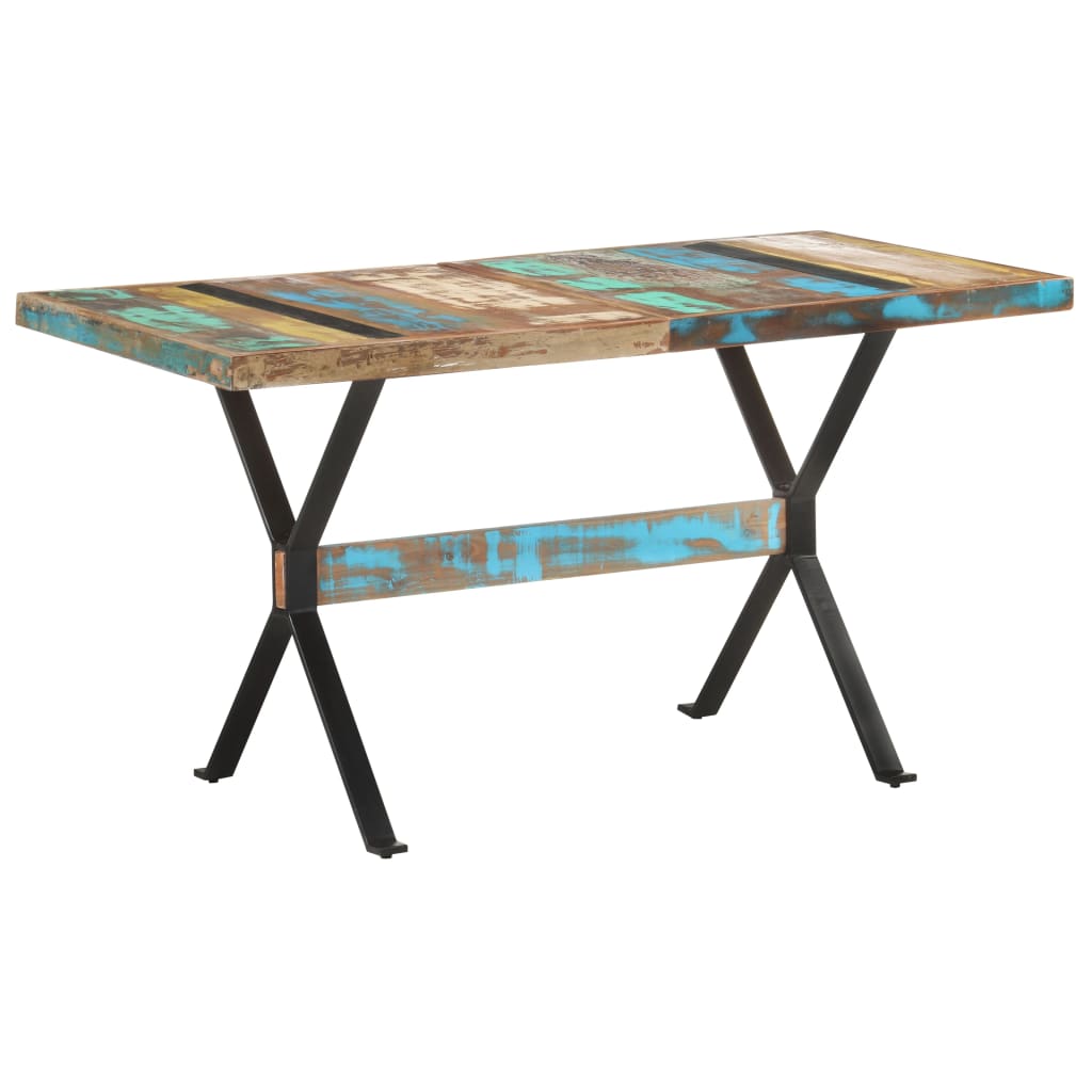 Jídelní Stůl 140 X 70 X 76 Cm Masivní Recyklované Dřevo