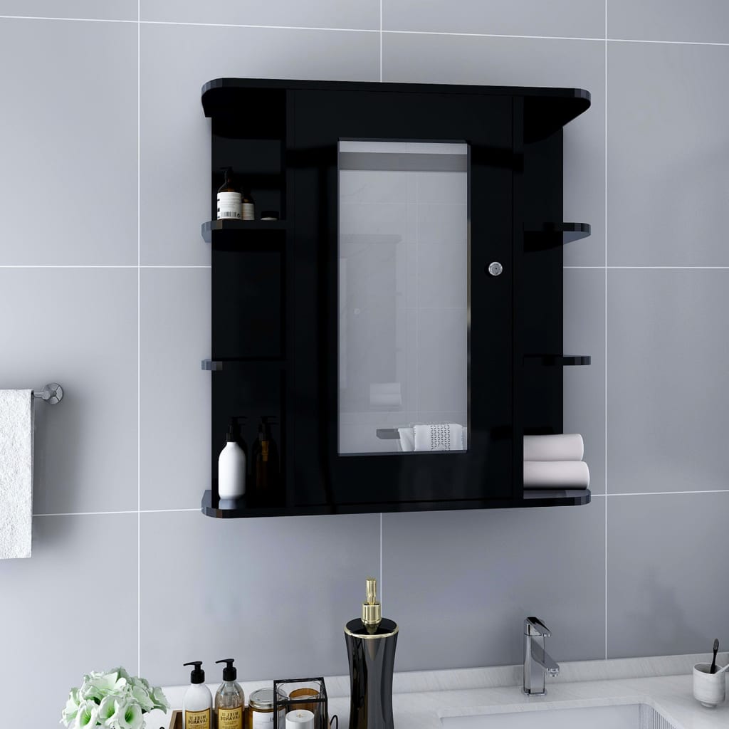 Koupelnová Zrcadlová Skříňka 66 X 17 X 63 Cm Mdf